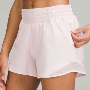 Lululemon Hotty Hot High-Rise Short 4" Lined | Strawberry Milkshake | Size 2